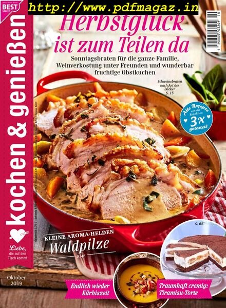 Kochen & Geniessen – Oktober 2019 Cover
