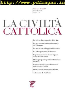 La Civilta Cattolica – 16 Novembre 2019