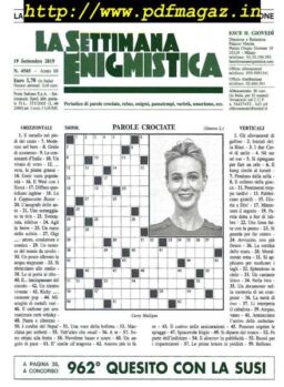 La Settimana Enigmistica – 19 Settembre 2019