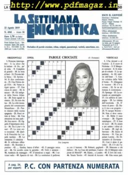 La Settimana Enigmistica – 22 Agosto 2019