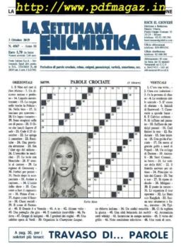 La Settimana Enigmistica – 3 Ottobre 2019