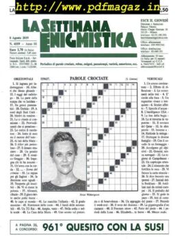 La Settimana Enigmistica – 8 Agosto 2019