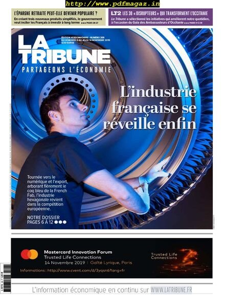 La Tribune – 8 Novembre 2019 Cover