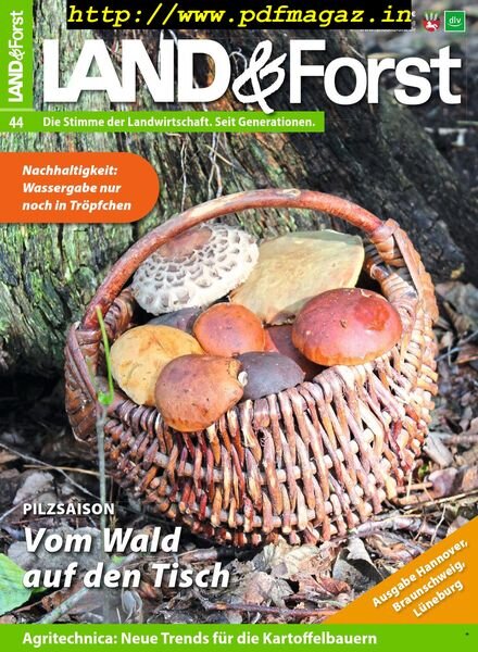 Land & Forst Hannover, Braunschweig, Luneburg – 29 Oktober 2019 Cover