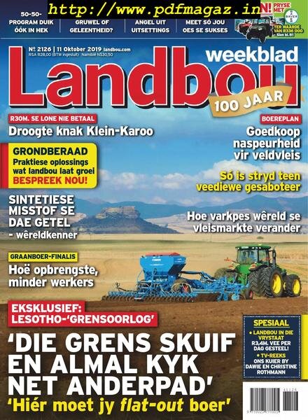 Landbouweekblad – 11 Oktober 2019 Cover