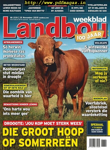 Landbouweekblad – 15 November 2019 Cover