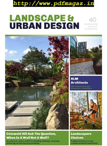 Landscape & Urban Design – November-December 2019 Cover