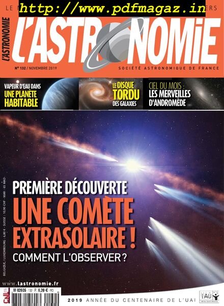 L’Astronomie – novembre 2019 Cover