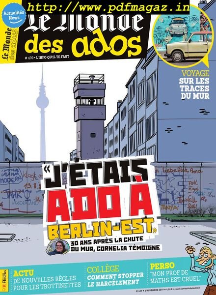 Le Monde des Ados – 06 novembre 2019 Cover