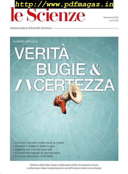 Le Scienze – novembre 2019 Cover
