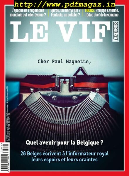 Le Vif L’Express – 14 Novembre 2019 Cover