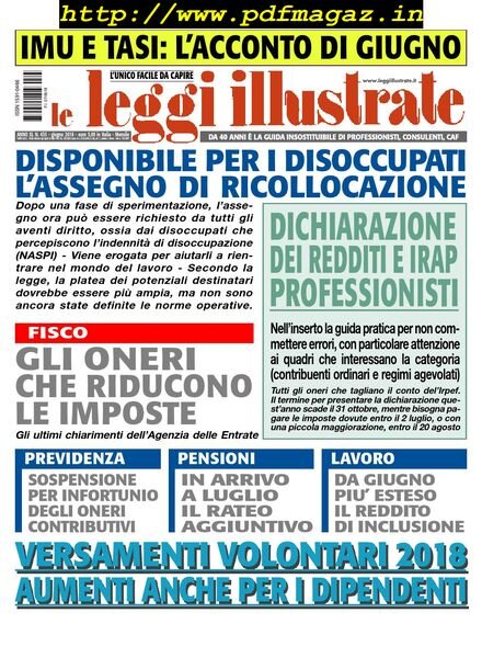 Leggi Illustrate – Giugno 2018 Cover