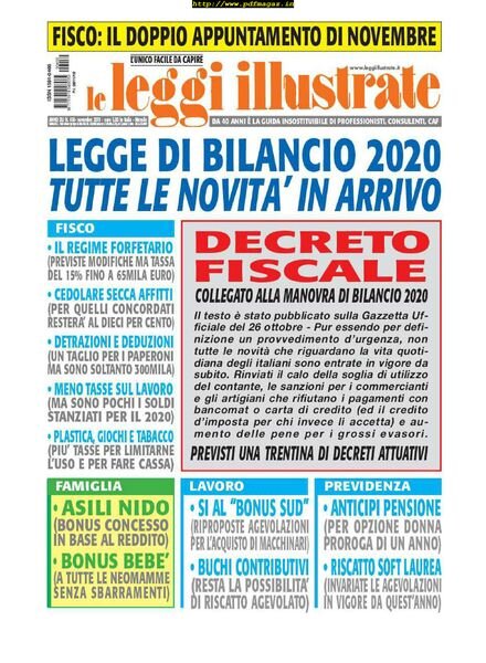 Leggi Illustrate – novembre 2019 Cover