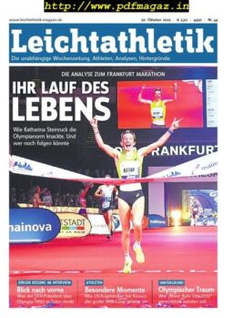 Leichtathletik – 30 Oktober 2019