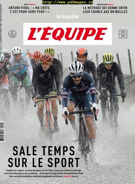 L’Equipe Magazine – 19 Octobre 2019 Cover