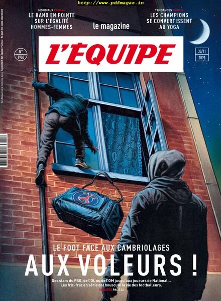 L’Equipe Magazine – 30 Novembre 2019 Cover