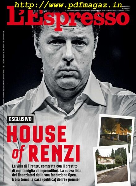 L’Espresso – 01 dicembre 2019 Cover