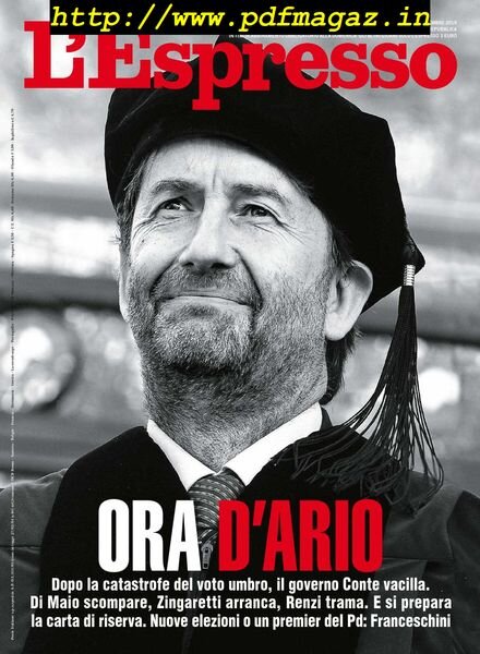 L’Espresso – 03 novembre 2019 Cover