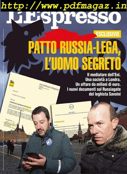 L’Espresso – 13 ottobre 2019 Cover