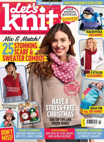Let’s Knit – December 2019 Cover