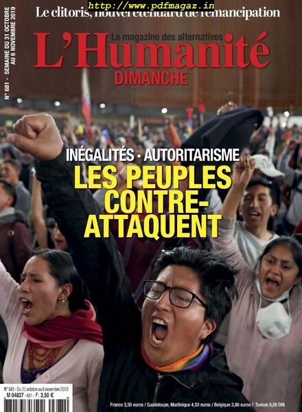 L’Humanite Dimanche – 31 Octobre 2019 Cover