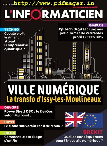 L’Informaticien – novembre 2019 Cover