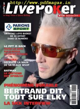 Live Poker – 04 novembre 2019