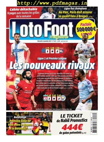 Loto Foot – 06 novembre 2019 Cover
