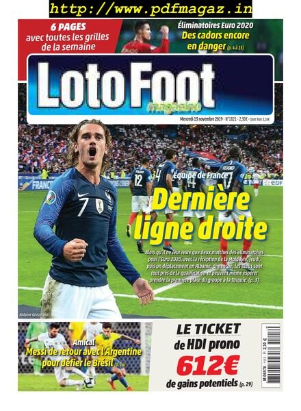 Loto Foot – 13 novembre 2019 Cover