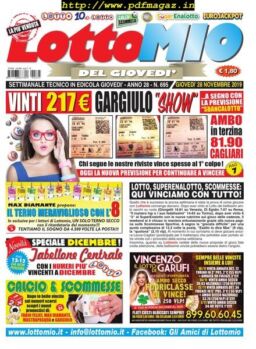Lottomio del Giovedi – 28 Novembre 2019