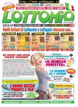 Lottomio del Lunedi – 28 Ottobre 2019
