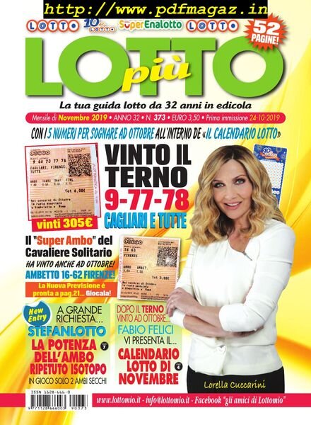 Lottopiu – Novembre 2019 Cover
