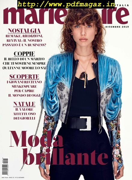 Marie Claire Italia – dicembre 2019 Cover