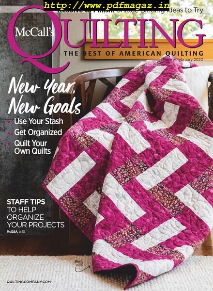 McCall’s Quilting – January-February 2020 Cover