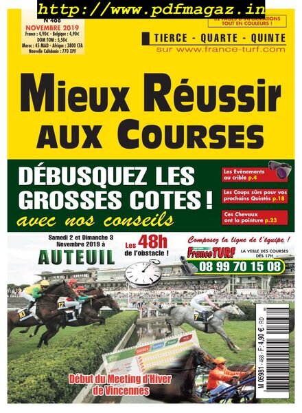 Mieux Reussir aux Courses – novembre 2019 Cover