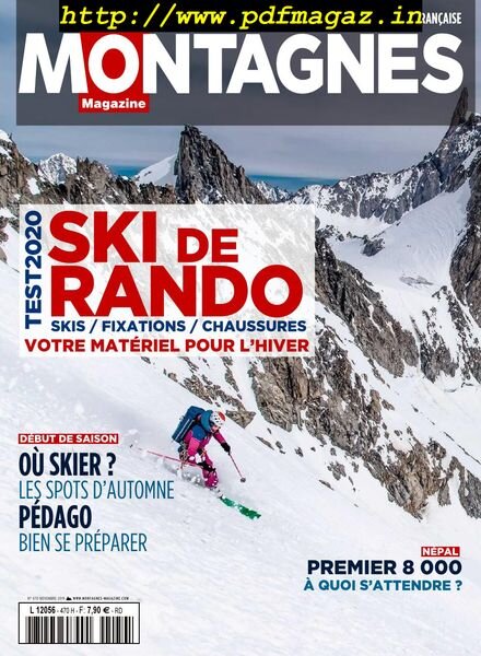 Montagnes Magazine – novembre 2019 Cover