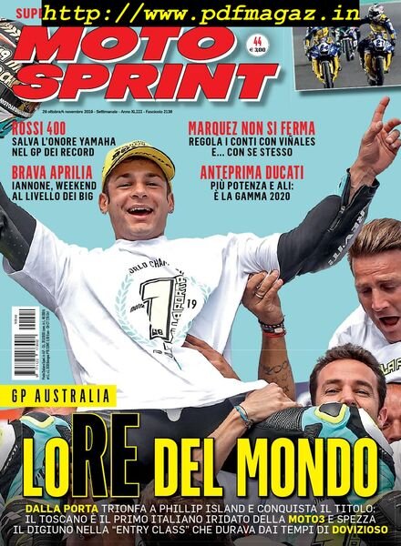 Moto Sprint – 29 Ottobre 2019 Cover