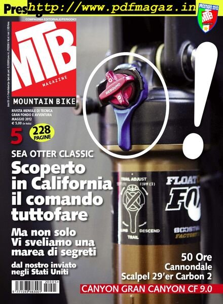 MTB Magazine – Maggio 2012 Cover