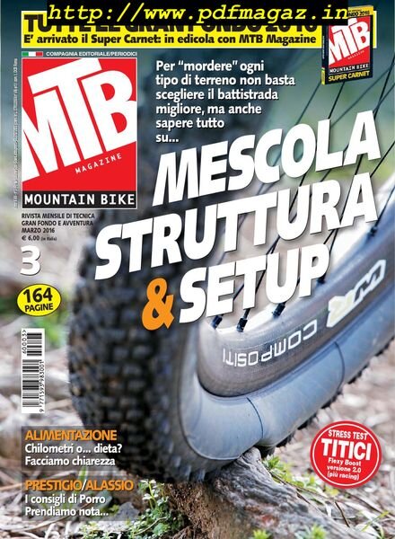 MTB Magazine – Marzo 2016 Cover