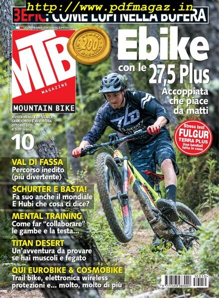 MTB Magazine – Ottobre 2015 Cover