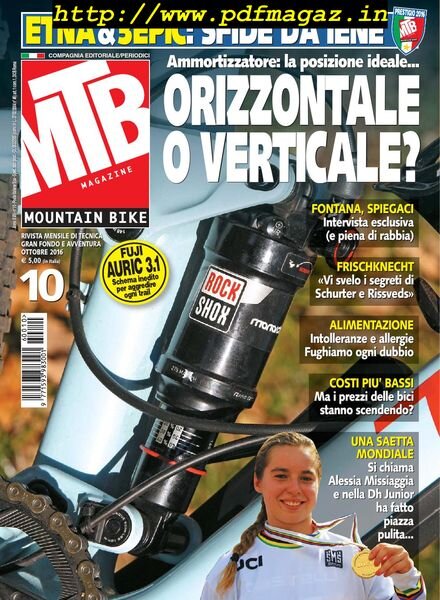 MTB Magazine – Ottobre 2016 Cover