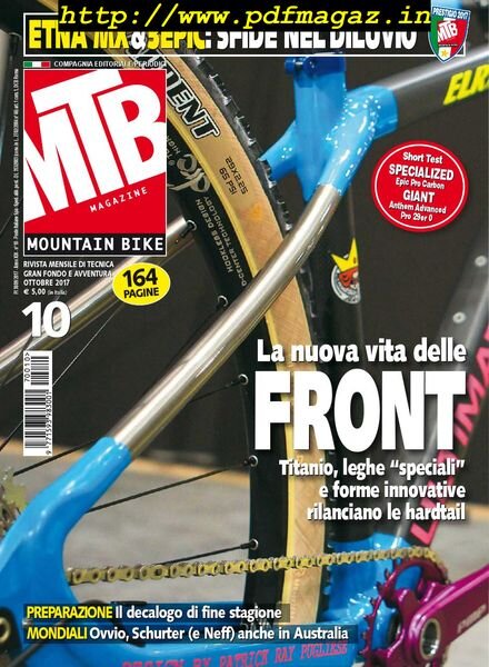 MTB Magazine – Ottobre 2017 Cover