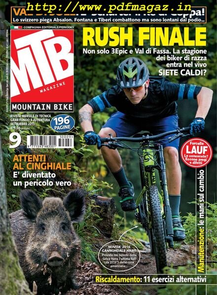 MTB Magazine – Settembre 2015 Cover