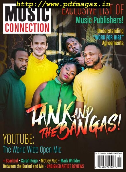 Music Connection – November 2019 Cover