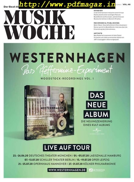Musikwoche – 25 November 2019 Cover
