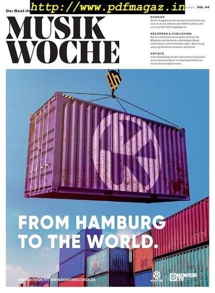 Musikwoche – 28 Oktober 2019 Cover