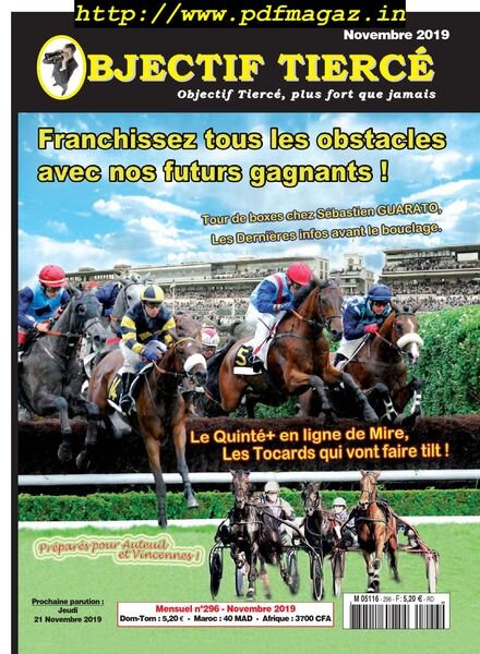 Objectif Tierce – novembre 2019 Cover