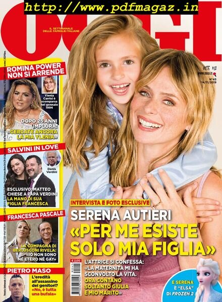 Oggi – 14 novembre 2019 Cover