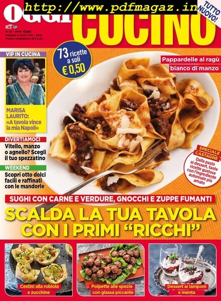 Oggi Cucino – 14 novembre 2019 Cover