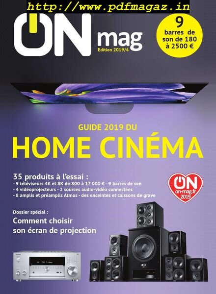 ON Magazine – Guide Home Cinema 2019 Cover
